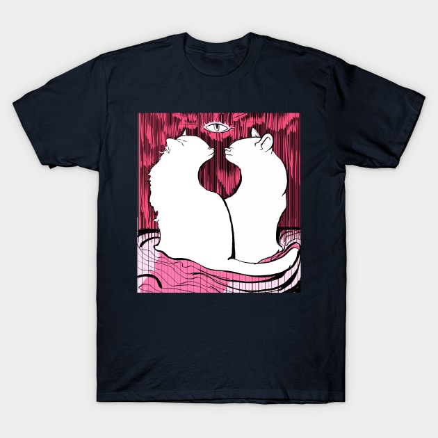 The red wedding for cat lovers T-Shirt by Kindawrong